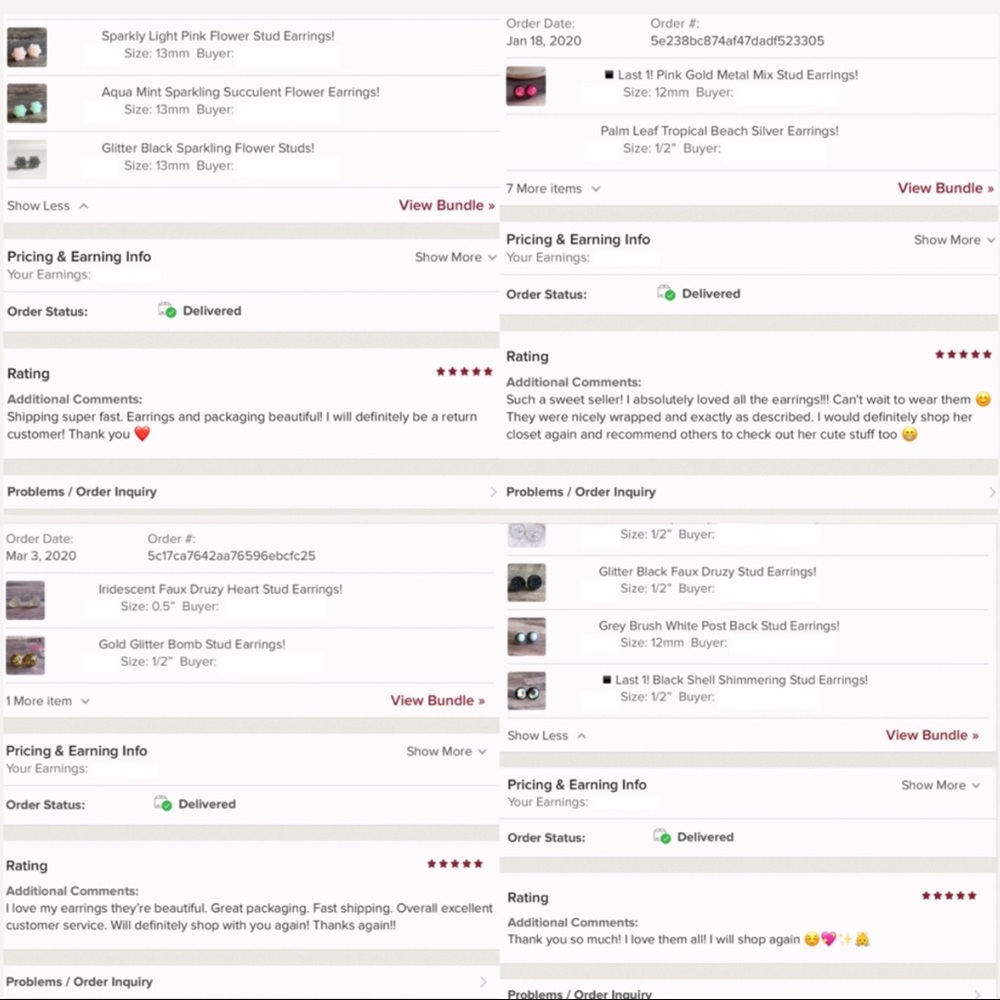 Blueberry Faux Druzy Teardrop Stainless Earrings - Picture 14 of 14